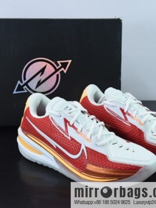 Nike Air Zoom G.T. Cut EP white and red basketball shoes, item number: CZ0176-100