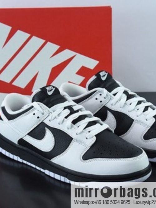Nk Dunk Low \"Reverse Panda\" white and black, reversed panda SB buckle broken backboard fashion casual board shoes, item number: FD9064-011