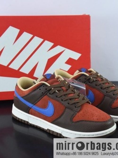 Nike SB Dunk Low \"Mars Stone\" coffee brown and blue low-top casual board shoes, item number: DR9704-200