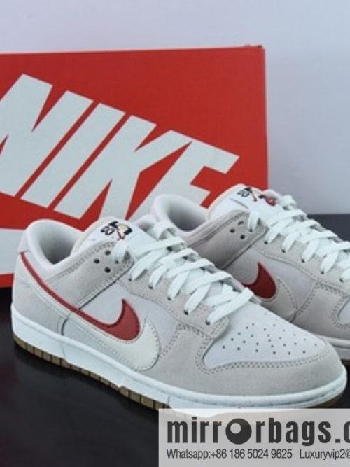 Nk SB Dunk Low \"85\" gray red double hook SB low-top sports and leisure board shoes, item number: DO9457-100