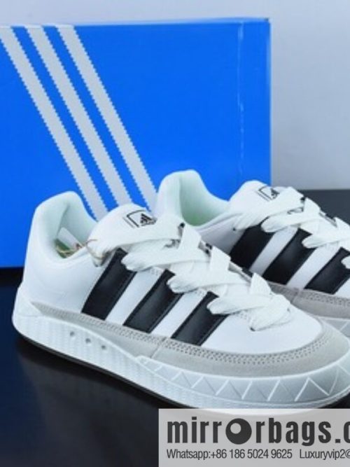 Adidas Originals Adimatic Low \"White/Black/Grey\" Matic Series Low Top Vintage Shark Bread Leisure Sports Casual Skateboard Shoes \"White Black Light Grey\" DB2911