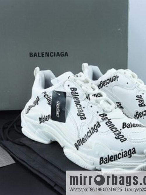 Balenciaga/Balenciaga Balenciaga generation dad shoes bullet comment white and black letters, item number: 536737W2FAB9010
