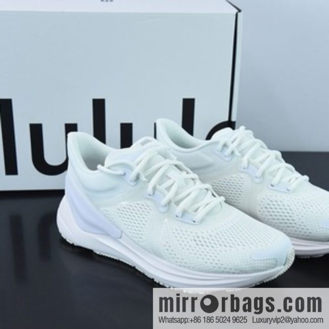 Lululemon W Blissfeel Run Low Help Women Fitness Training Breathable Casual Sports Jogging Shoes \"Woven White\" LW9EF2S