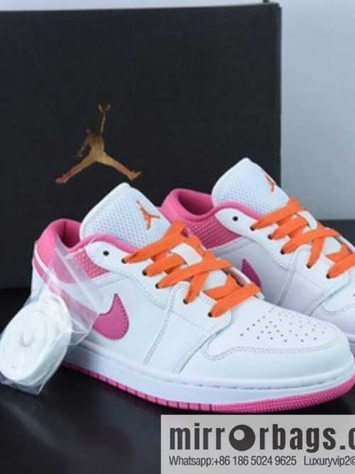 Air Jordan 1 Low AJ1 Joe 1 white pink low top basketball shoe, item number DR9498-168