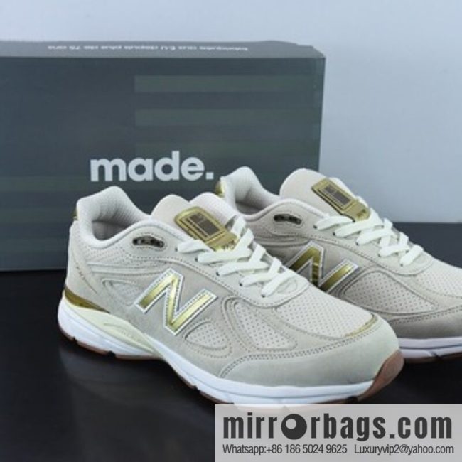 New Balance 990 V4 40th Anniversary Limited Red Label Grey Vintage Running Shoes, Item Number: M990AG4
