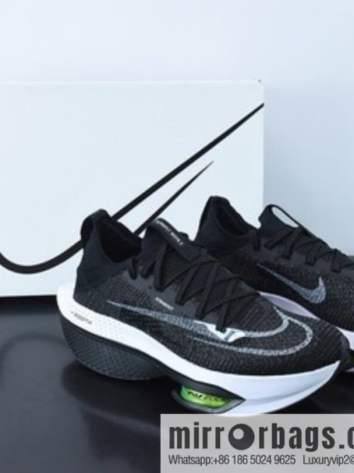 Air ZoomX AlphaFly NEXT% 2 🥰 Black/White \"α coefficient 2nd generation series marathon air unit lightweight supercar racing sports jogging shoes DV9422-400