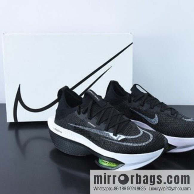 Air ZoomX AlphaFly NEXT% 2 🥰 Black/White \"α coefficient 2nd generation series marathon air unit lightweight supercar racing sports jogging shoes DV9422-400