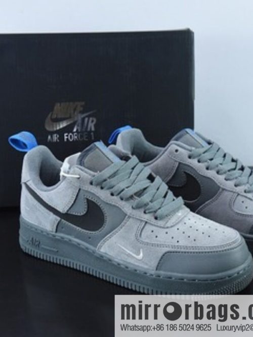 NK Air Force 1 Air Force One sports shoes, turning dark gray blue black double hook official item number: DO6709-002