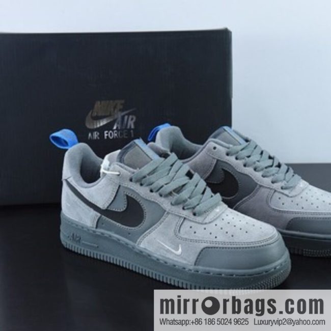 NK Air Force 1 Air Force One sports shoes, turning dark gray blue black double hook official item number: DO6709-002