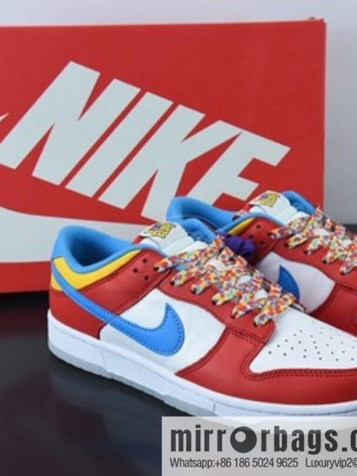 LeBron James x Nk Dunk Low \"Fruity Pebbles\" fruit cereal, James co-branded SB low-top sports and leisure shoes DH8009-600