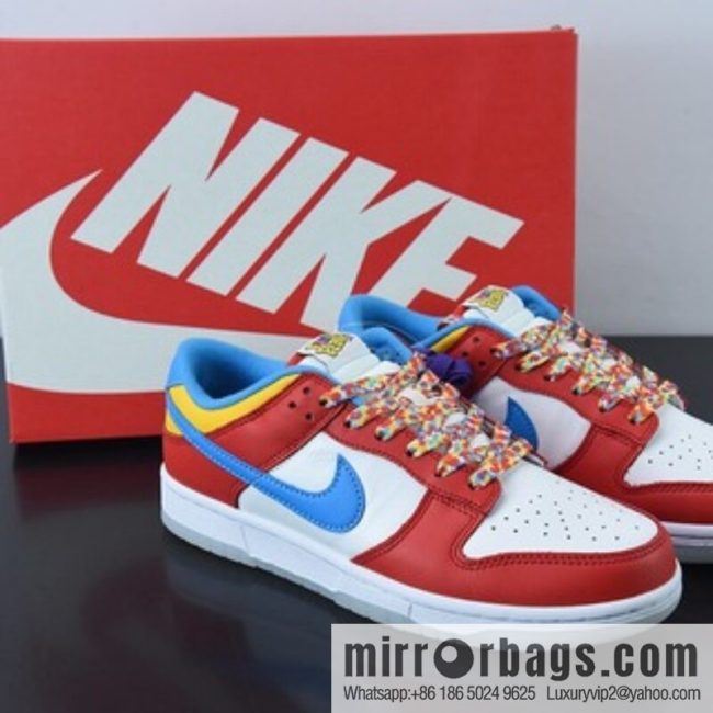 LeBron James x Nk Dunk Low \"Fruity Pebbles\" fruit cereal, James co-branded SB low-top sports and leisure shoes DH8009-600