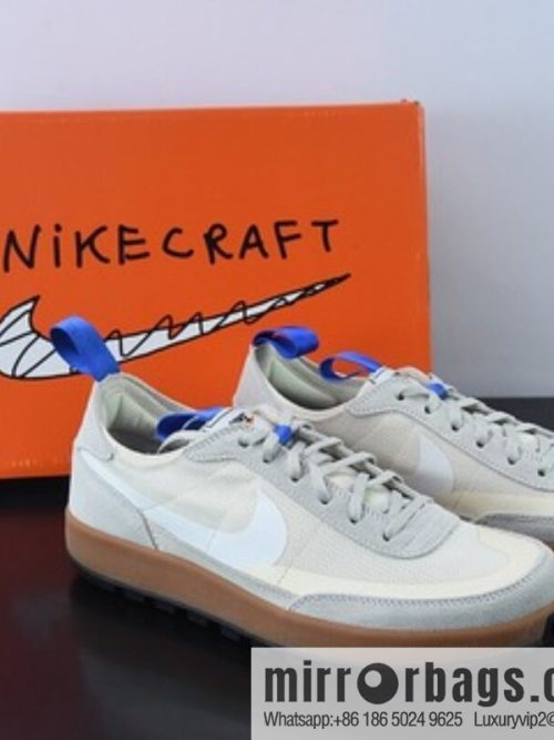 Tom Sachs x Craft General Purpose Shoes \"Yellow\" Astronaut 4.0 General Purpose Low Top Classic Vintage Casual Sneakers \"Light Khaki Gray Brown Sole\" DA6672-200