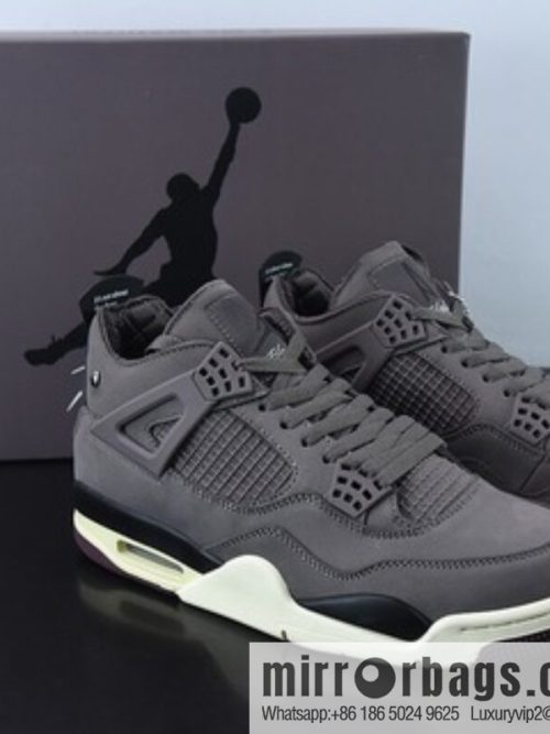 A Ma Maniére x Air Jordan 4 \"Violet Ore\" AJ4 Joe 4 joint model, burgundy men\'s sneakers item number: DV6773-220