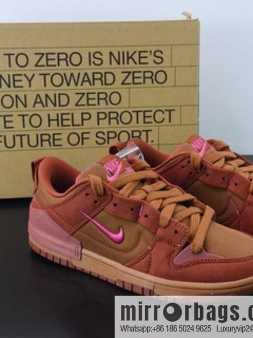 NK Wmns Dunk Low Disrupt 2 🥰 Desert Bronze \"Lightweight Dunk Destruction Second Generation Series New Deconstruction Wind Low Top Leisure Sports Skateboard Shoes DH4402-200