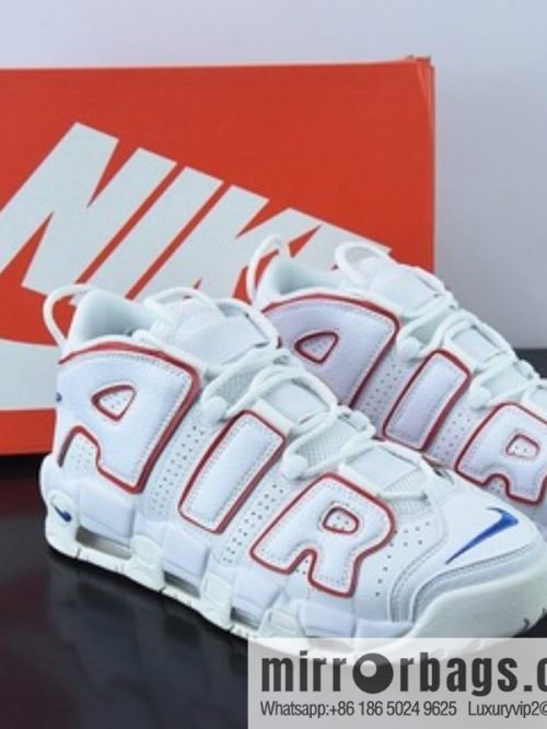 Air More Uptempo Pure White Red Blue Unisex Sneakers of the same style Item number: DX2662 100
