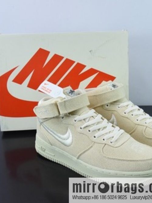 Nike Air Force 1 MID STUSSY joint Unisex High-Top item number: DJ7841 200