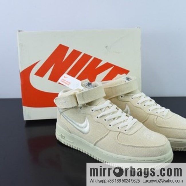 Nike Air Force 1 MID STUSSY joint Unisex High-Top item number: DJ7841 200