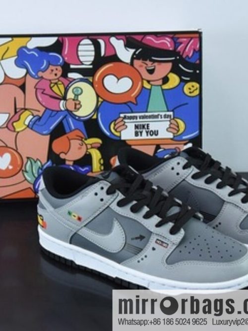 NK Dunk SB Low custom color scheme Video game pixel By You exclusive custom personalized shoes, item number: DD8066-168