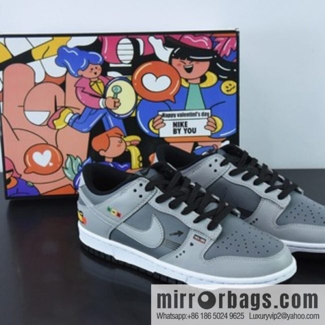 NK Dunk SB Low custom color scheme Video game pixel By You exclusive custom personalized shoes, item number: DD8066-168