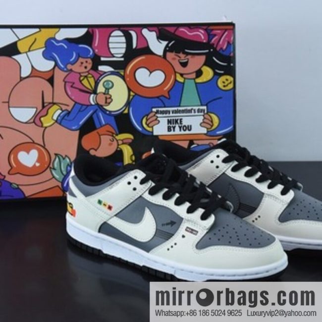 NK Dunk SB Low custom color scheme Video game pixel By You exclusive custom personalized shoes, item number: DD8012-006