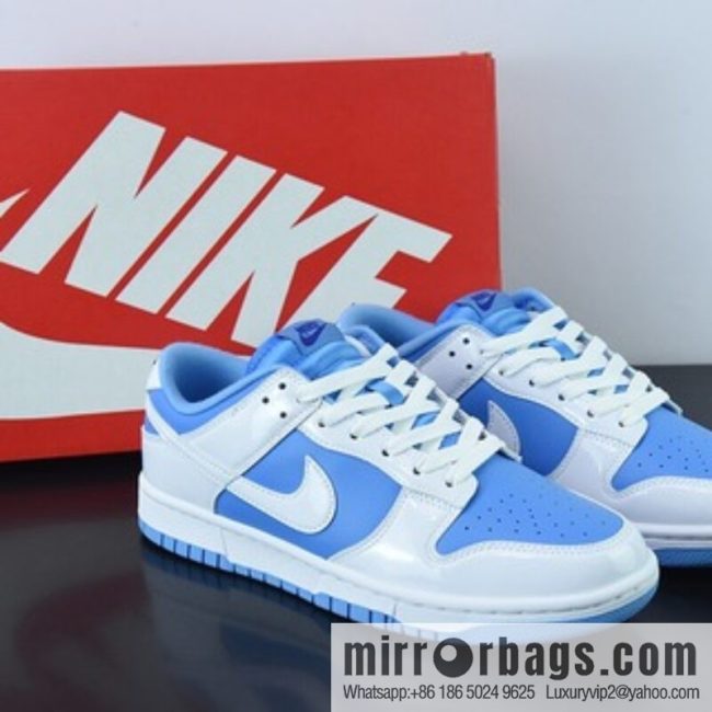 Nike Dunk Low \"Reverse UNC\" reverse North Carolina blue low-top sneakers item number: DJ9955-101