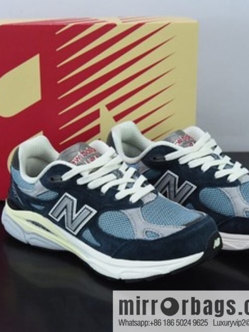 New Balance 990 V3 Navy Blue, American official Vintage leisure sports jogging shoes, item number: M990TE3