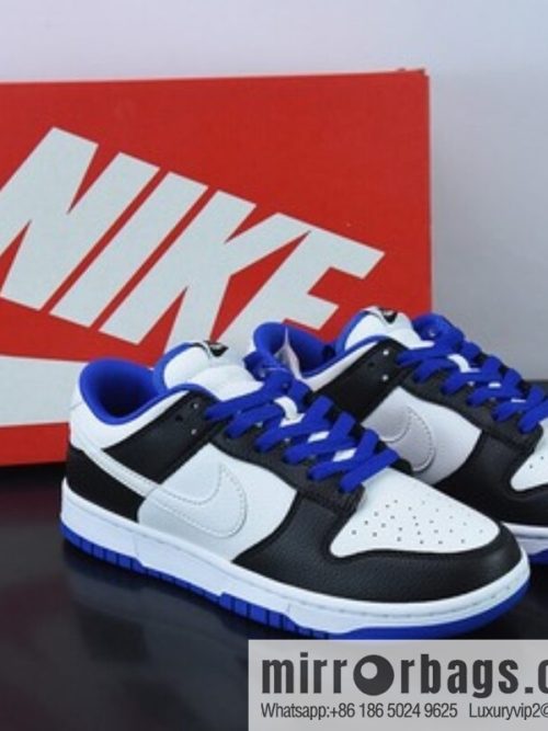 Nk Dunk Low black and white blue SB buckle broken backboard fashion casual board shoes, item number: FD9064-110