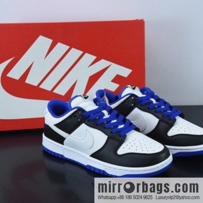 Nk Dunk Low black and white blue SB buckle broken backboard fashion casual board shoes, item number: FD9064-110