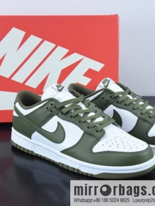 Nike Dunk Low Medium Olive white olive green casual shoes item number: DD1503-120