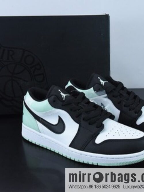 o_1gfnm57fn4ri1hbtaij1dvbndk18l-800x800n24gmfmghqj55556_20250718235038.jpg Air Jordan AJ1 Low Top AJ1 White, Black and Green Tiffany & Co. Pure Original Male Size, Item Number: DM1199-100