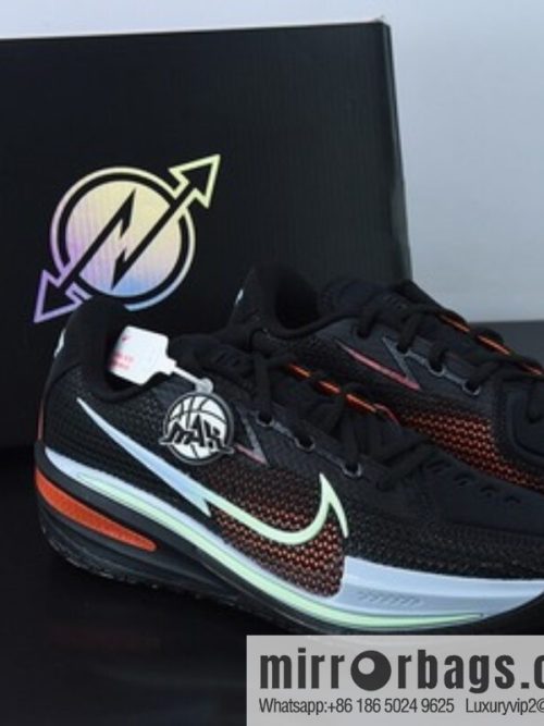 Nike Air Zoom G.T. Cut EP shock absorption non-slip low-top actual basketball shoes, black and red, official item number: CZ0176-001