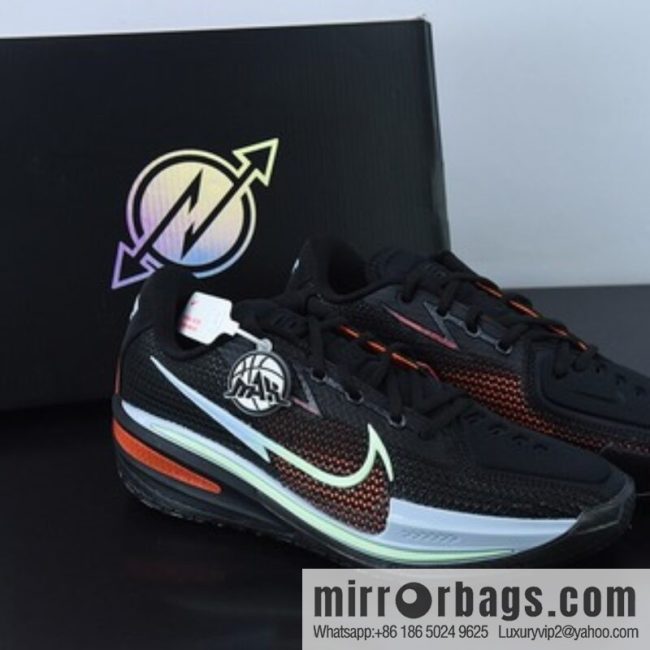 Nike Air Zoom G.T. Cut EP shock absorption non-slip low-top actual basketball shoes, black and red, official item number: CZ0176-001