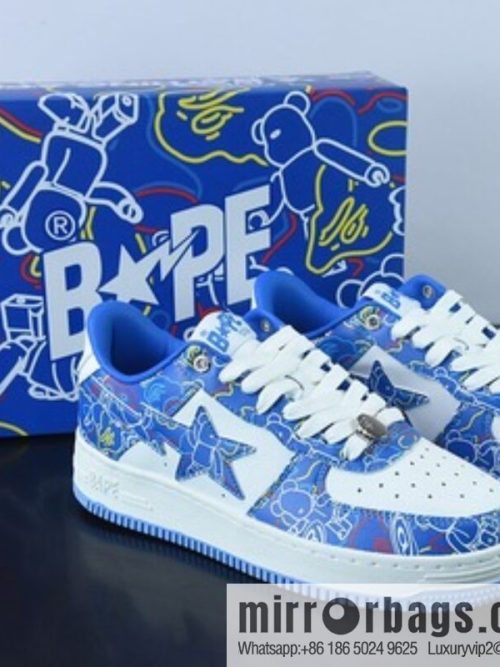 Bape x Air Force 1 \'07 Low Dazzling Blue Violent Bear Unisex Same Casual sneakers Official item number 1H73191913