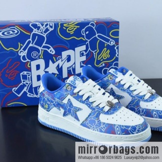 Bape x Air Force 1 \'07 Low Dazzling Blue Violent Bear Unisex Same Casual sneakers Official item number 1H73191913