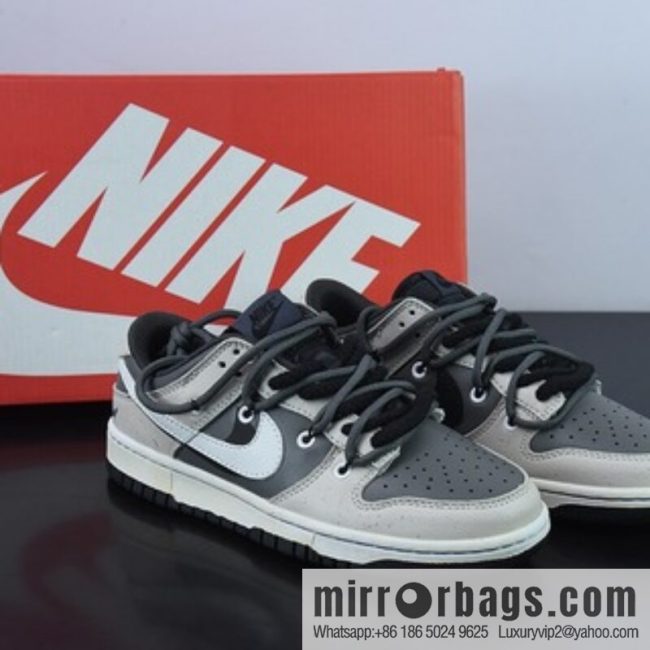 Nike SB Dunk Low desert wasteland, inverted mocha low-top casual board shoes, deconstructed drawstring shoelace Item number: DJ6188 002