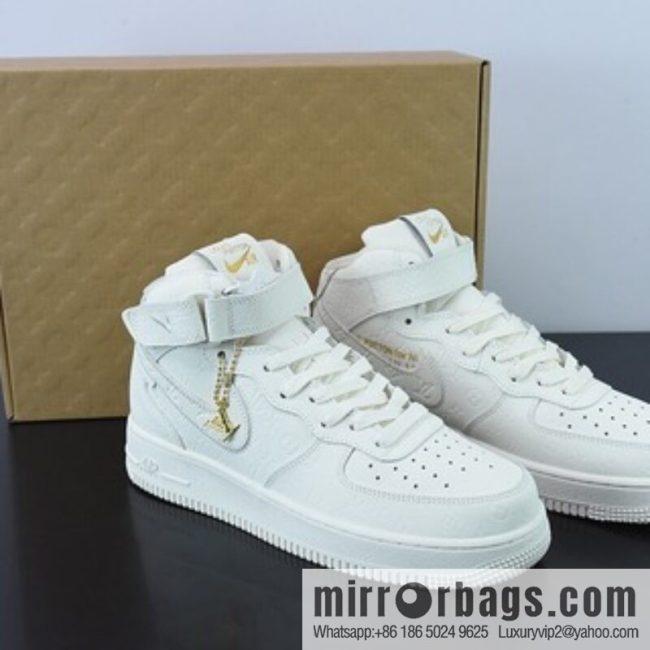 NK Air Force 1 Air Force One × LV monogram joint name, high-top board shoes, item number: 1A9V8Z