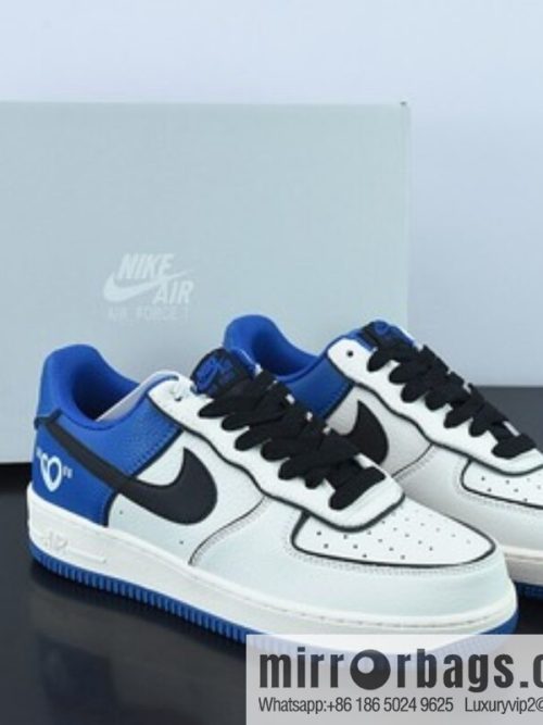 Nike Air Force 1 Low 07 meters blue and black, Valentine\'s Day Unisex sneakers of the same style, item number: AL2236 300