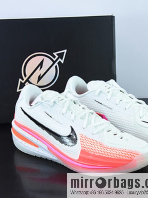 Nike Air Zoom G.T. Cut EP shock absorption non-slip low-top actual basketball shoes, white pink peach, official item number: CZ0176-106