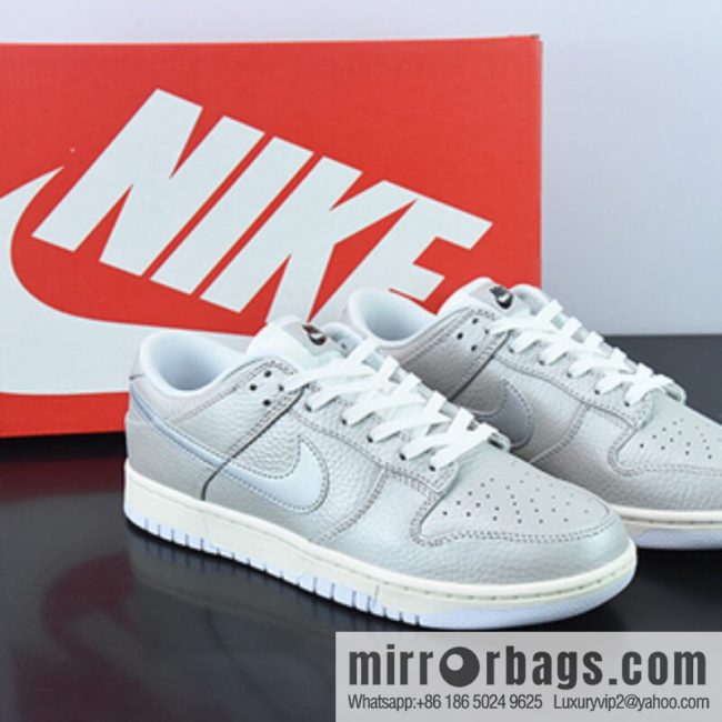 Nike WMNS SB Dunk Low GS \"Metallic Silver\" \"Metallic Silver Grey\" Low Top Casual Board Shoes DX3197-095