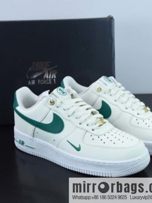 NIKE Air Force 1 \'07 Low beige green green hook, Air Force No. 1 low-top casual board shoes, item number: DQ7582-101