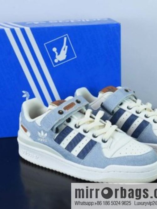 Adidas Forum 84 Low Clover Low Bang Classic velcro Vintage Board Shoes Unisex Trend Top Leather Casual Shoes SKU: HQ6334