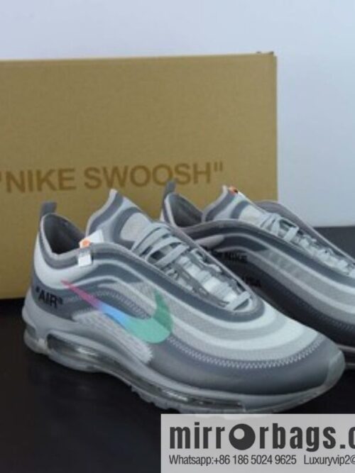 o_1ggc8uqrhl9dp6pr3r15kn15elbr-800x800turhf5ci2kg52957_20250718231948.jpg OWF Pure Original OFF-WHITE x Nike Air Max 97 Menta Rainbow Hook Men\'s sneakers AJ4585-101