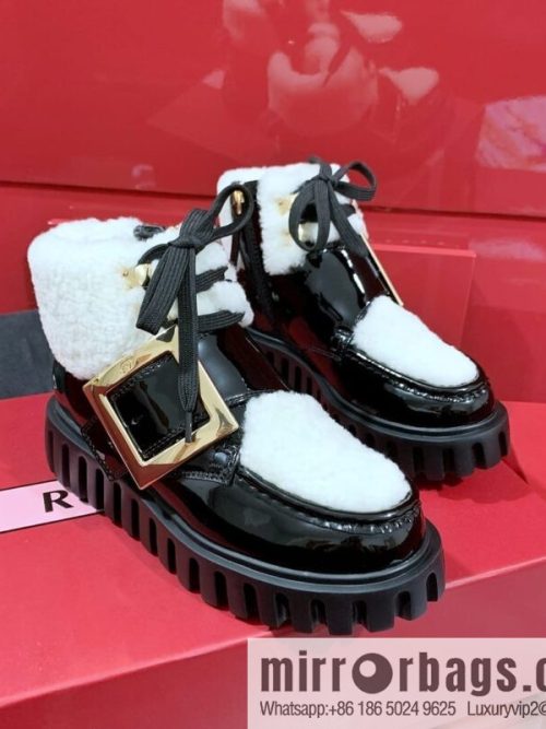 Roger Vivier official website 2022 winter launched RV wool snow boots