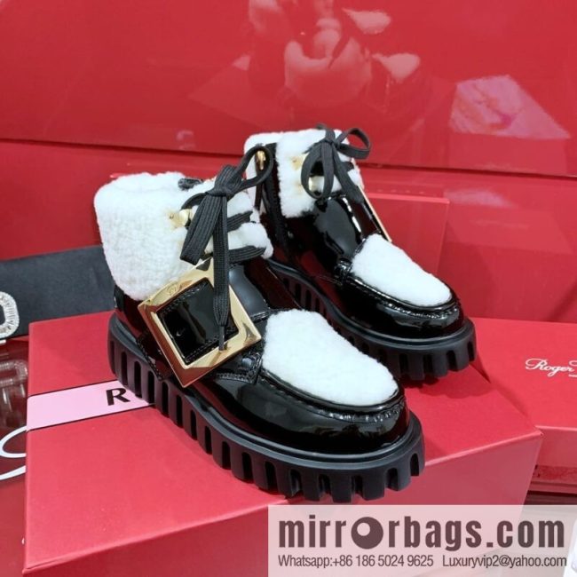 Roger Vivier official website 2022 winter launched RV wool snow boots