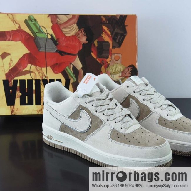 AKIRA × Nike Air Force 1 Low \'07 meters Khaki Gypsy color scheme Air Force No. 1 low-top casual board shoes, item number: DQ3966-183
