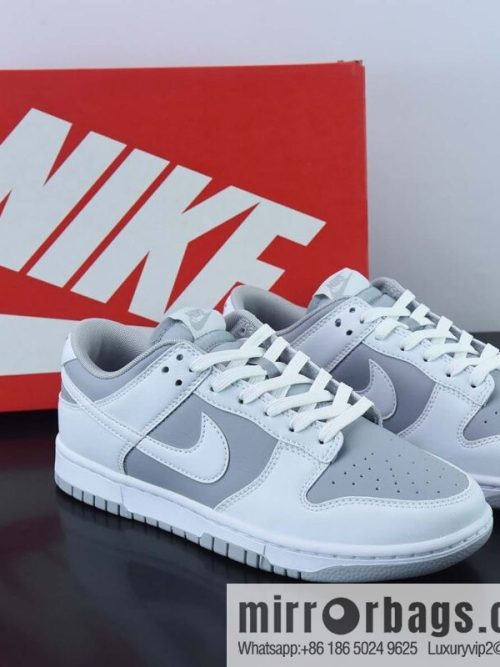 Nike Dunk Low Nike Gray White Low Top Vintage Casual Board Shoes DJ6188-003