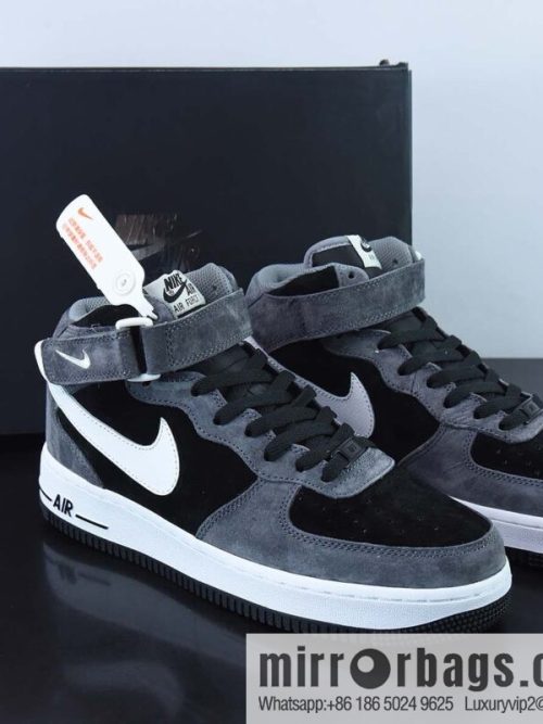 Nike Air Force 1 MID \'07 all suede, dark gray color scheme Air Force One medium help item number: QT3369-996