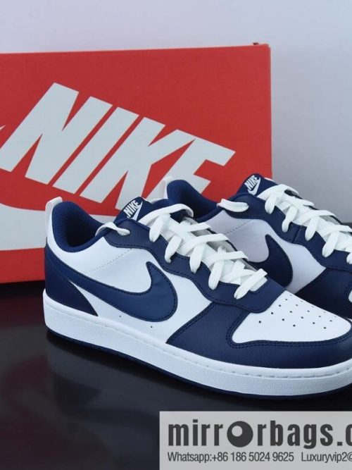 Nike Court Borough Low 2 (GS) blue and white, Korean original low-top casual board shoes, private order, item number: BQ5448 107