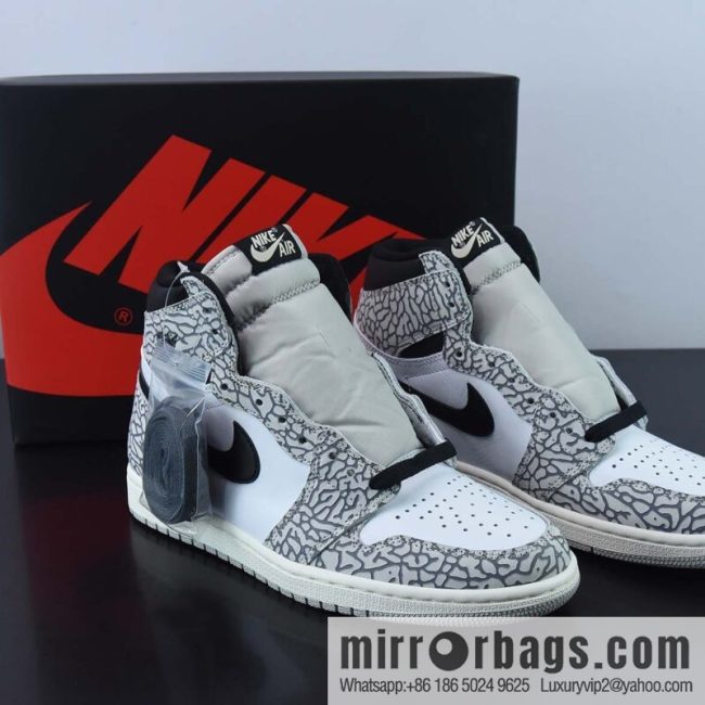 Air Jordan 1 Retro \"Elephant\" elephant burst pattern high-top basketball shoes, official item number: DZ5485 052