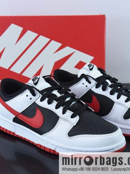 Nike Dunk Low Nike, low-top Vintage casual shoes white, black and red, item number FD9762-061